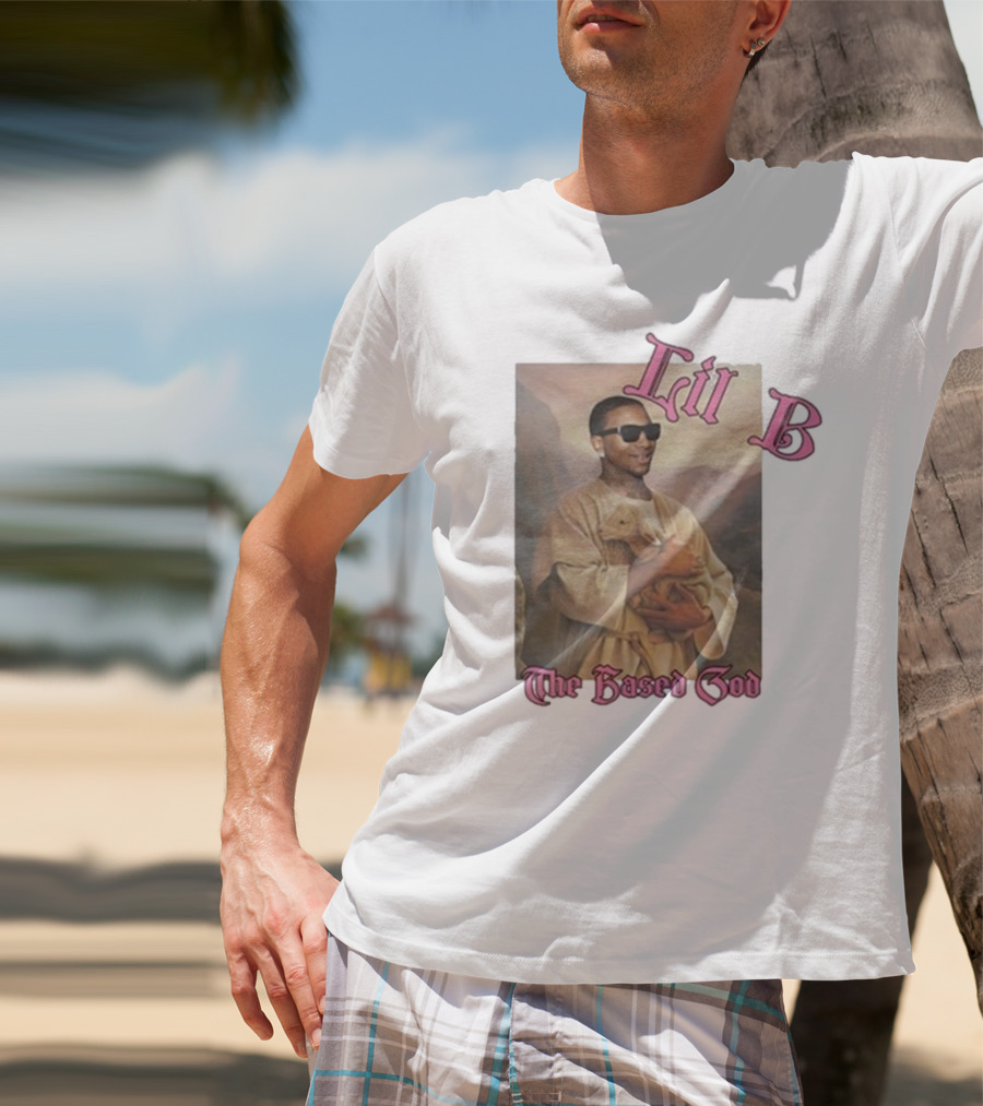 Lil B The Based God Savior Image With Sunglasses And Lamb T-Shirt