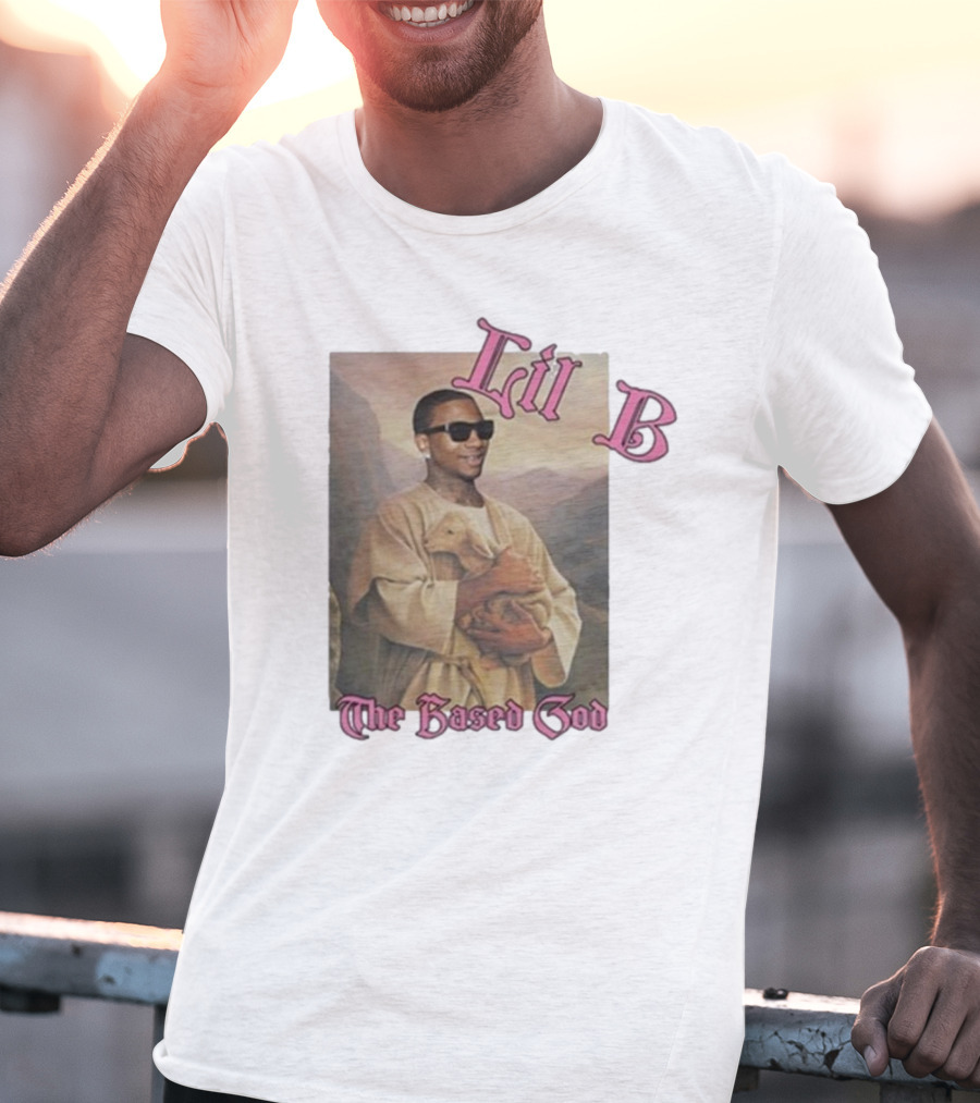 Lil B The Based God Savior Image With Sunglasses And Lamb T-Shirt