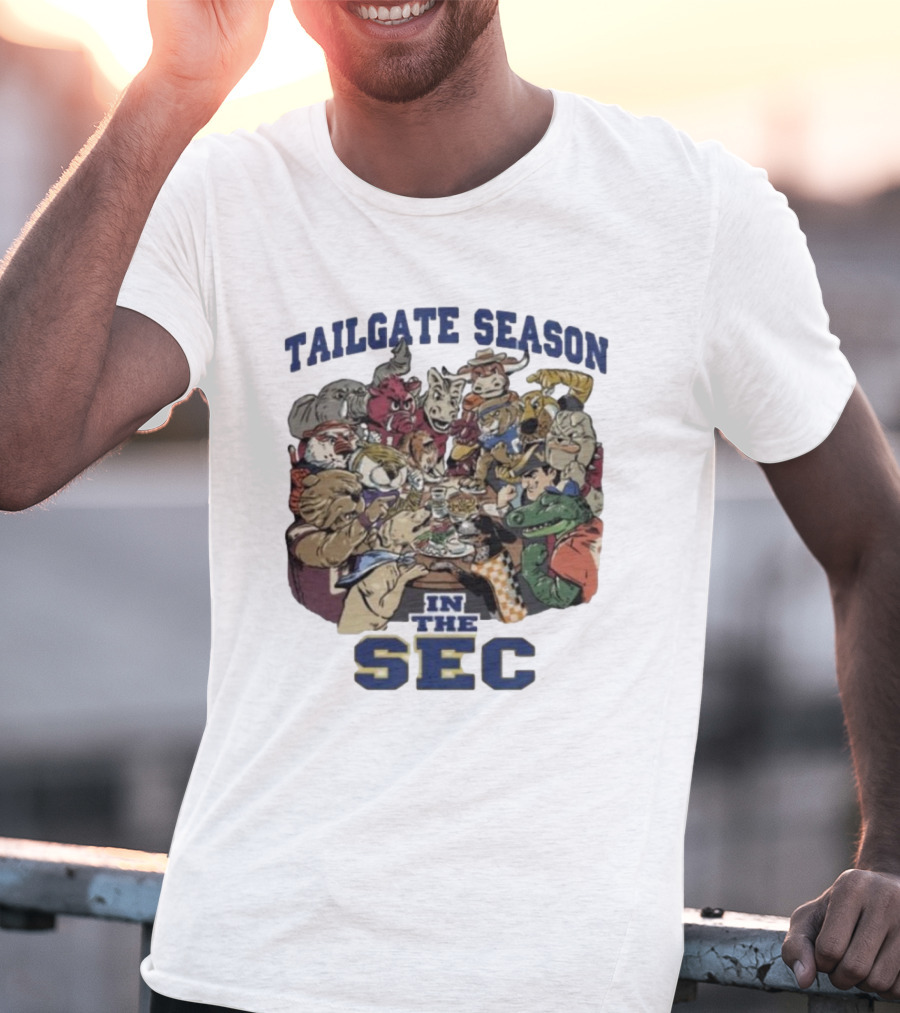 Tailgate Season In The SEC Mascot Gathering T-Shirt