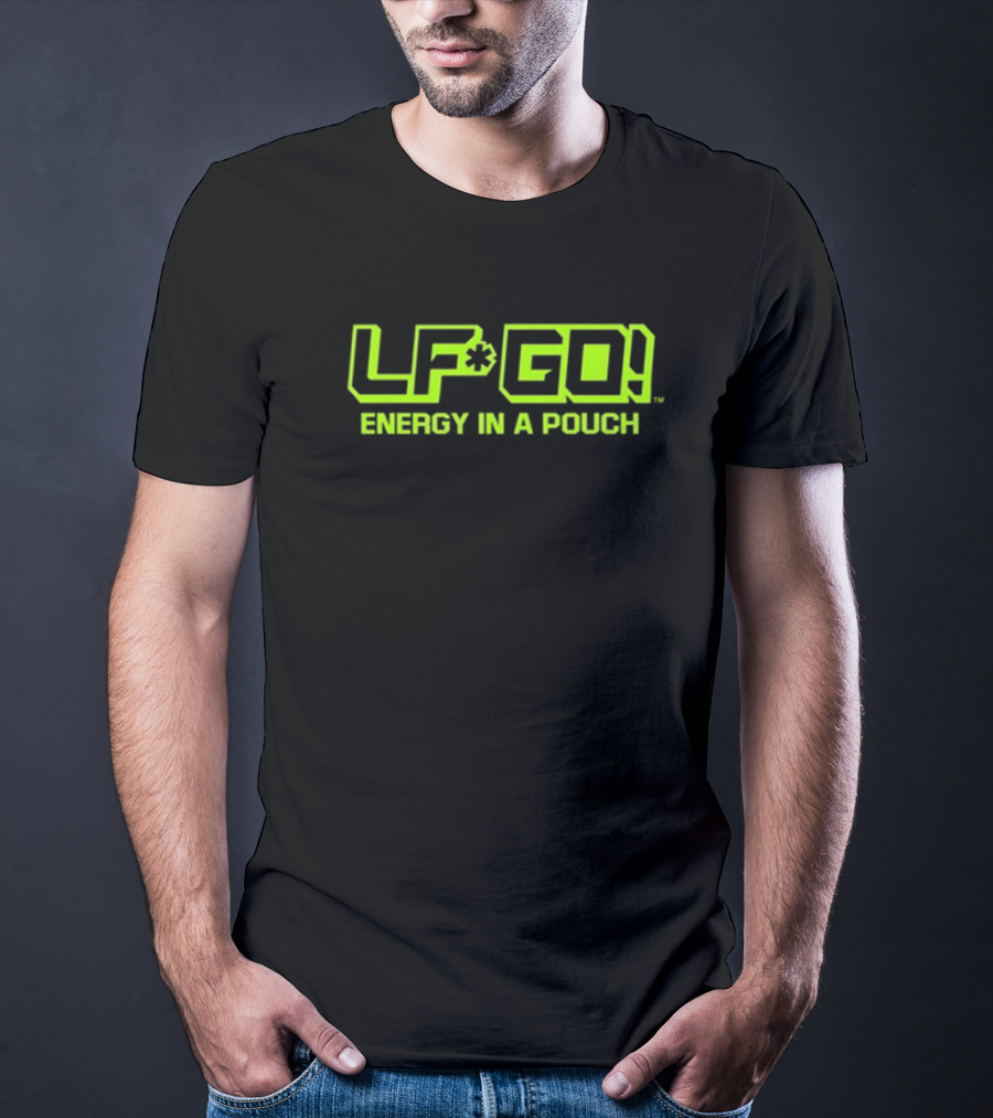 LFGO Energy In A Pouch Bright Neon Branding T-Shirt