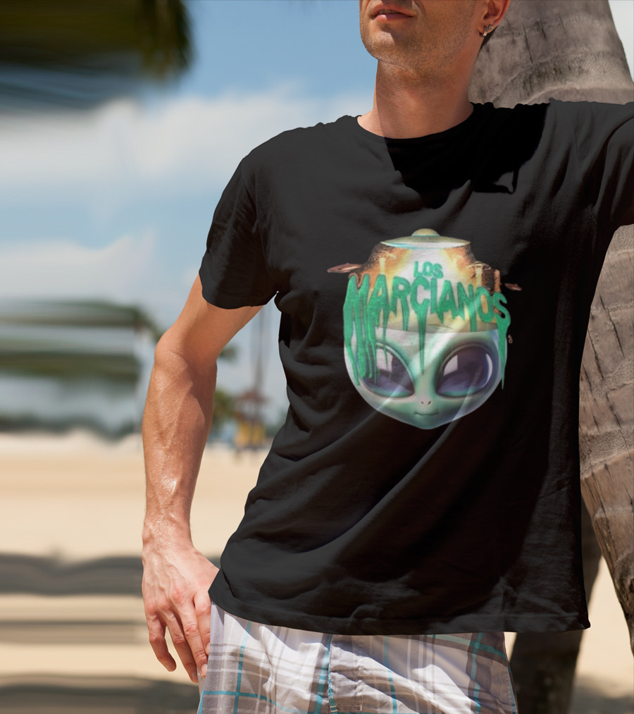 Los Marcianos Alien Head Universal Music Merch T-Shirt