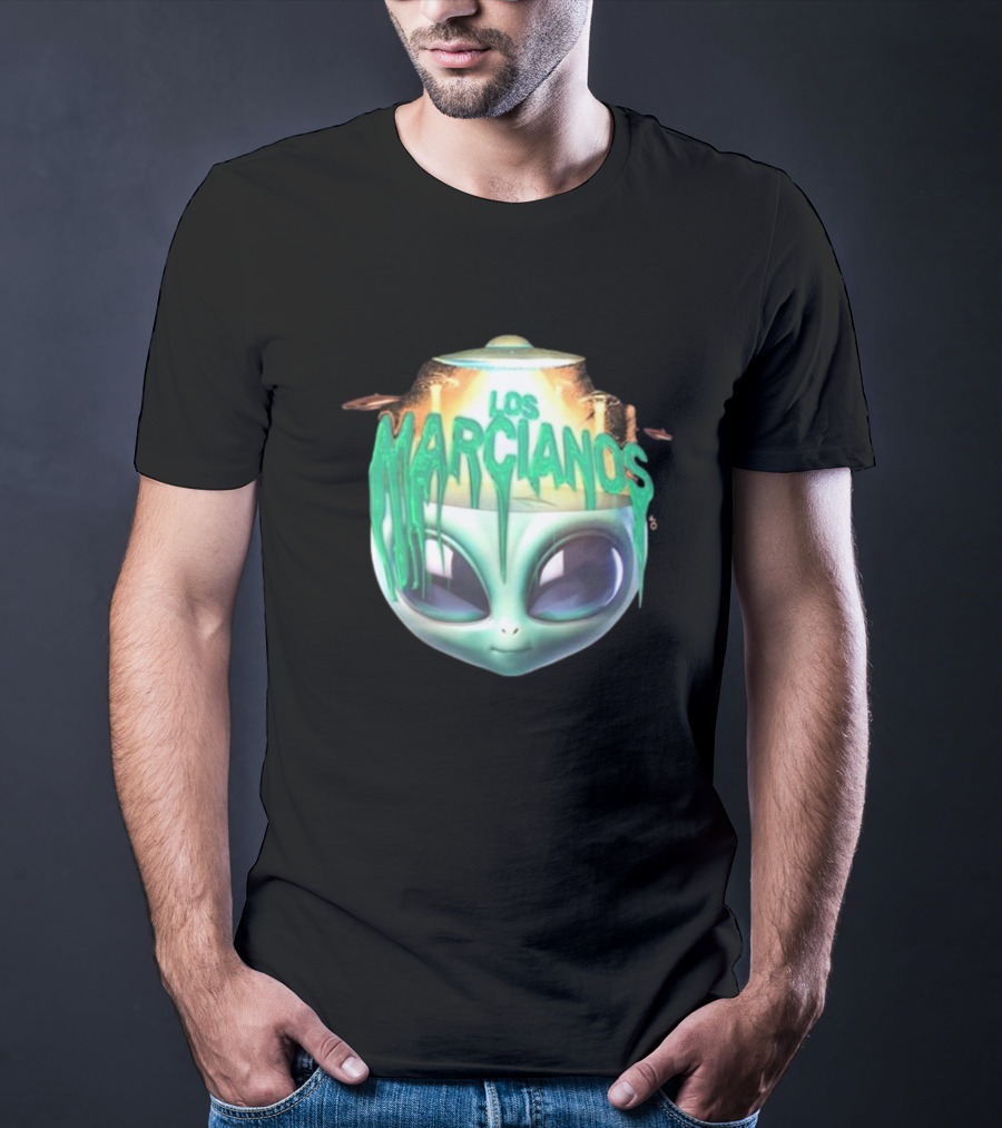 Los Marcianos Alien Head Universal Music Merch T-Shirt