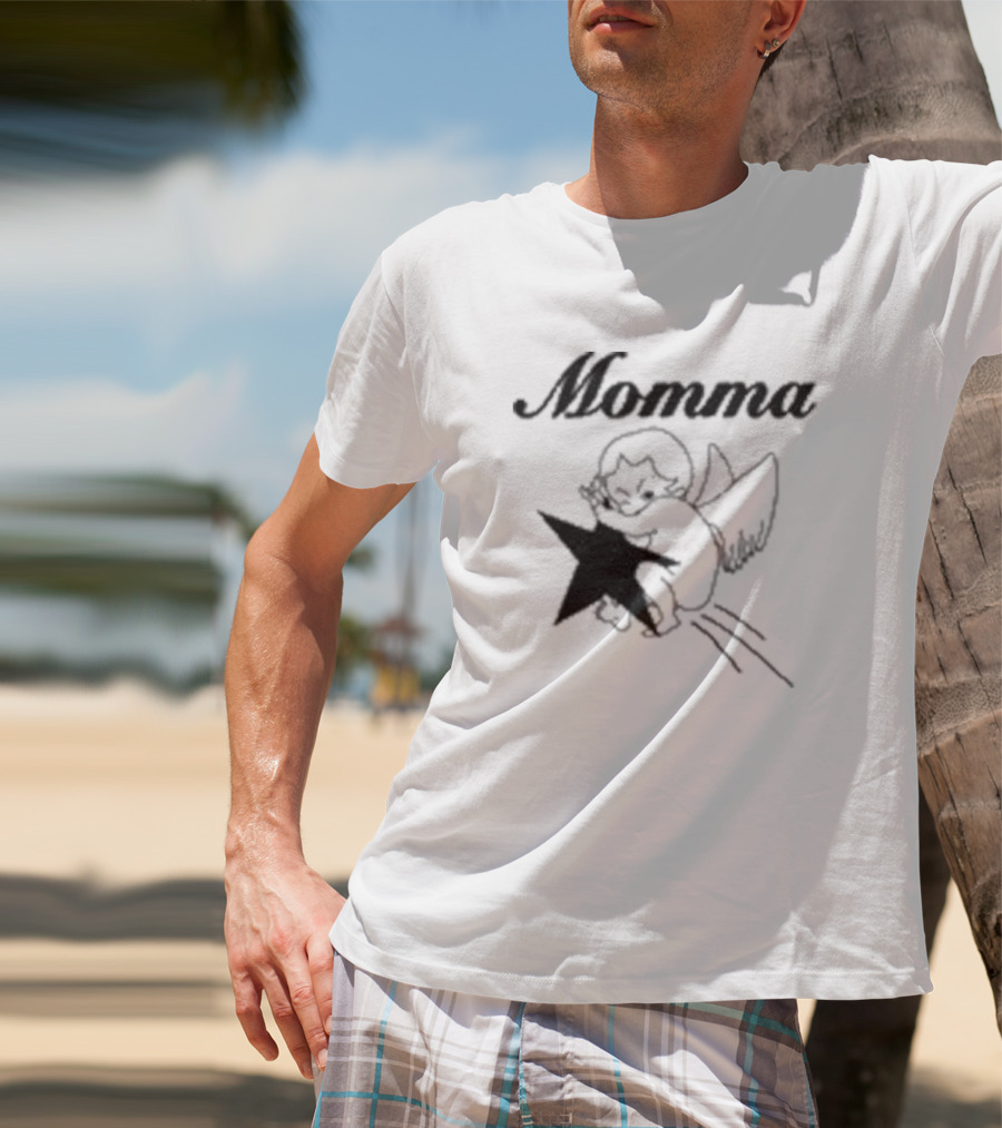 Momma Angel Holding Star T-Shirt