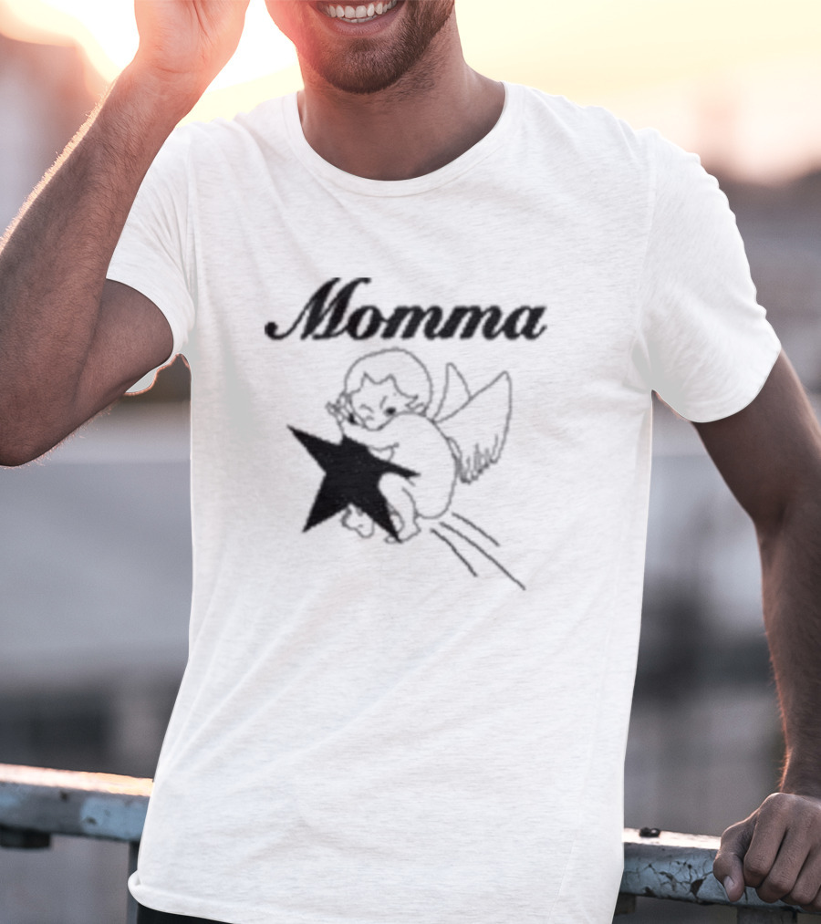 Momma Angel Holding Star T-Shirt