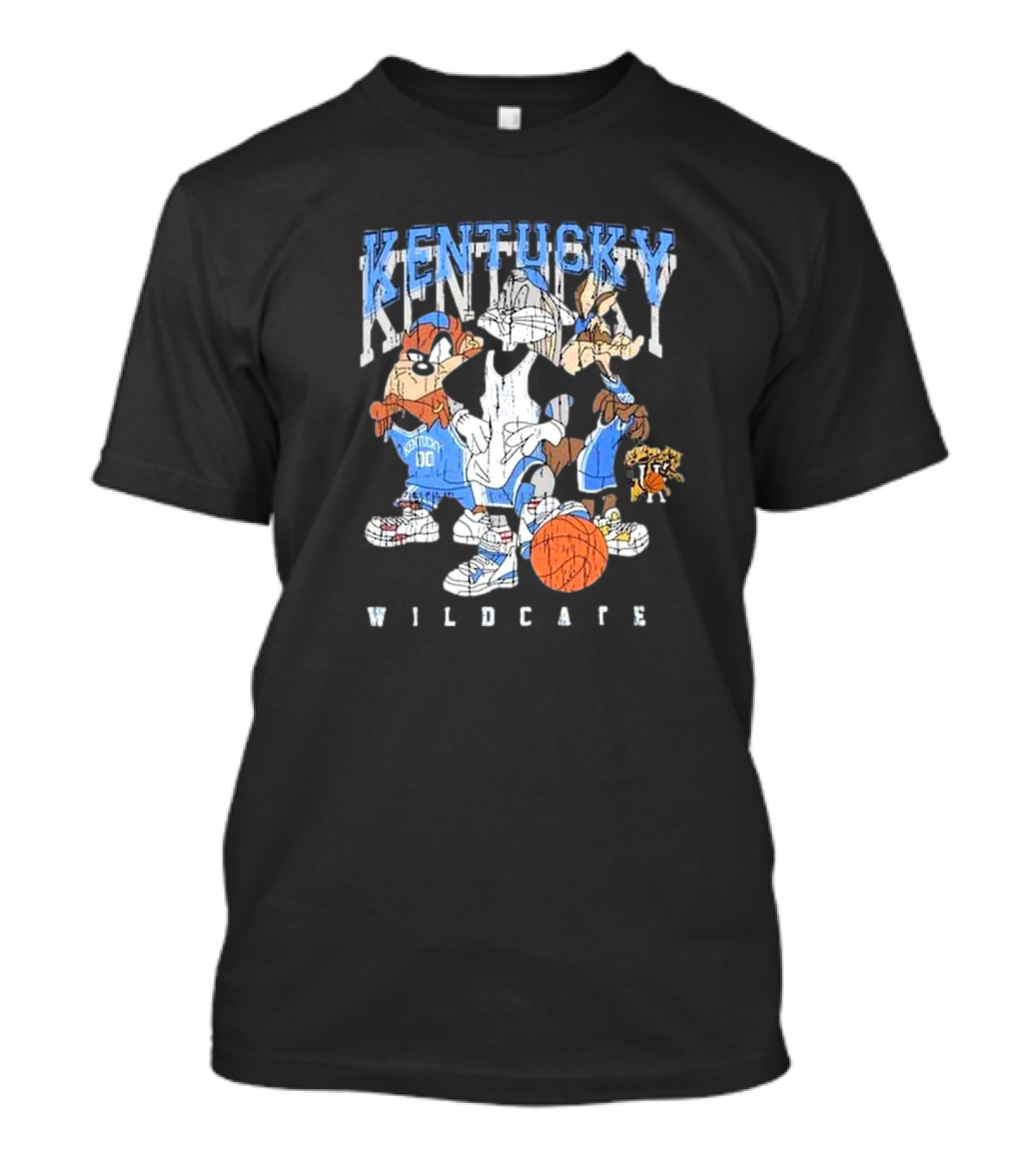 Kentucky Wildcats NCAA Vintage Basketball Characters Wildcats T-Shirt