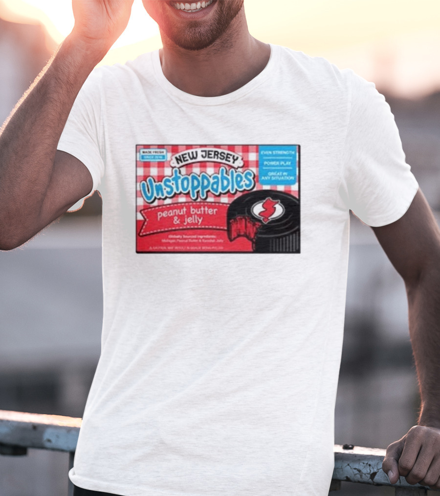 New Jersey Unstoppables Peanut Butter And Jelly Even Strength Power Play T-Shirt