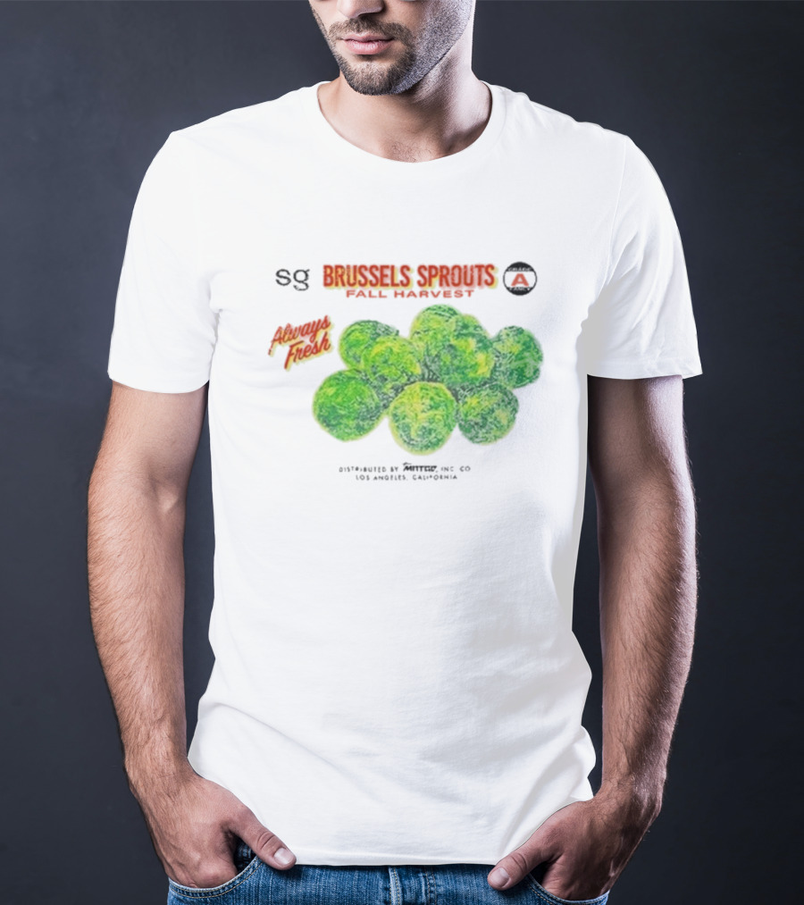 Sweetgreen X MNTGE Brussels Sprouts Fall Harvest Always Fresh Los Angeles California T-Shirt