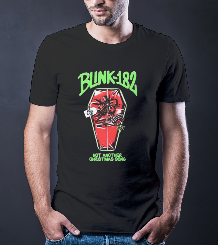 Blink-182 Not Another Christmas Song Coffin Gift T-Shirt