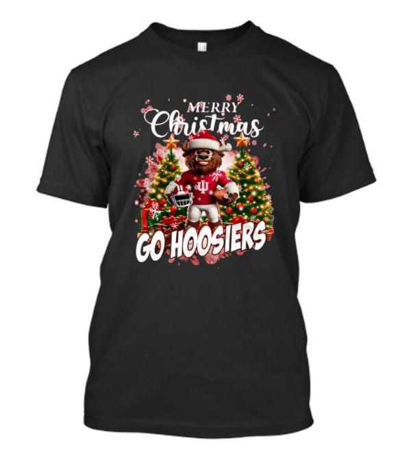 Merry Christmas Go Hoosiers Indiana Hoosiers Mascot T-Shirt