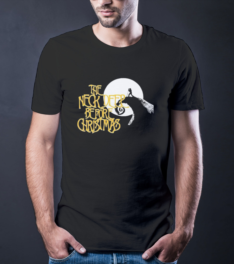 The Neck Deep Before Christmas Moonlit Cliff Scene T-Shirt