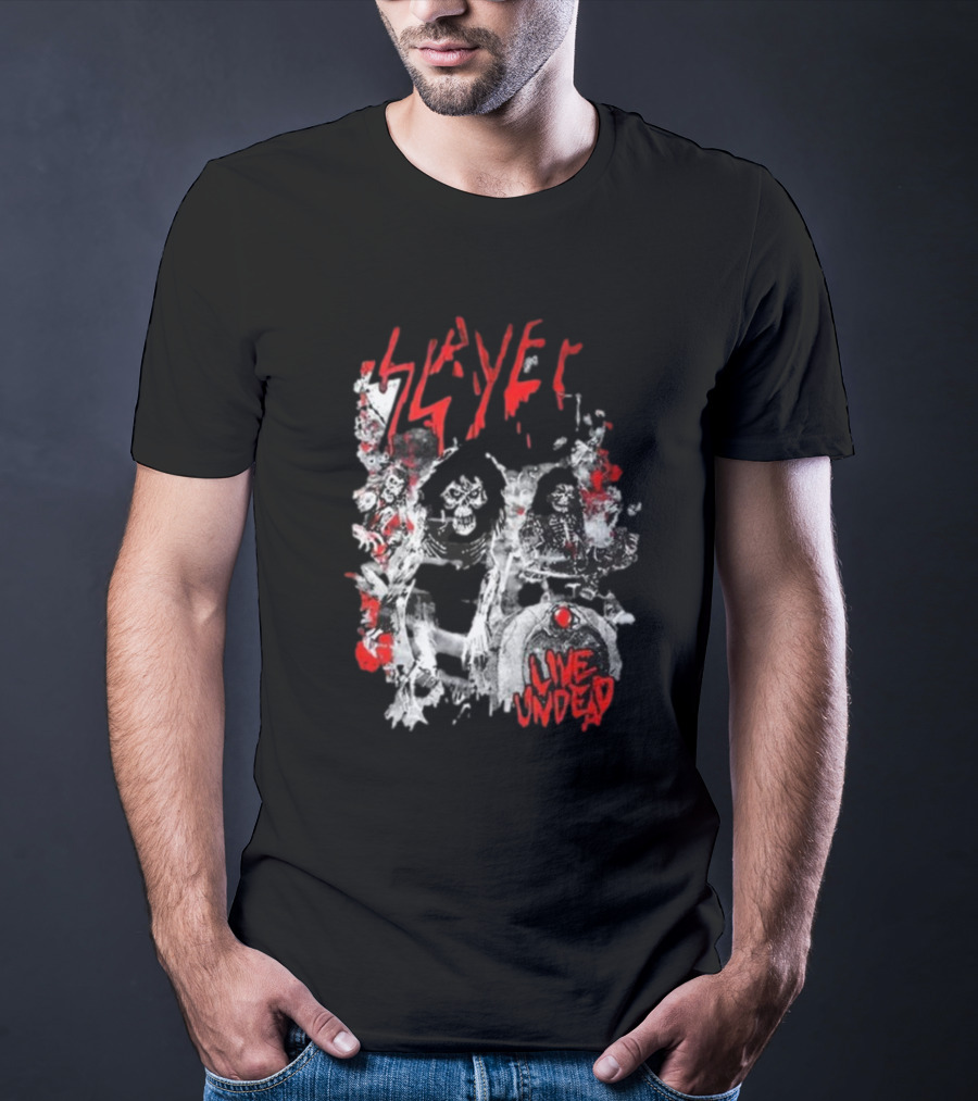 Slayer Live Undead Ghostly Concert Scene T-Shirt