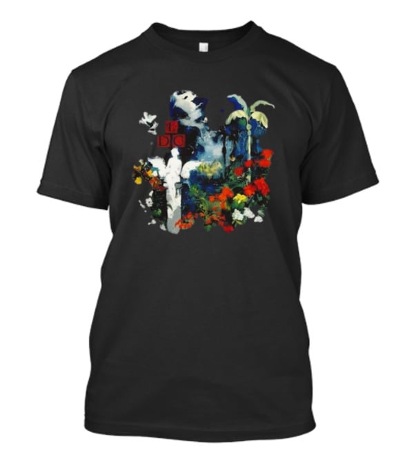 Tedua Oasis Tropical Fantasy With Lush Flowers And Palm Trees T-Shirt