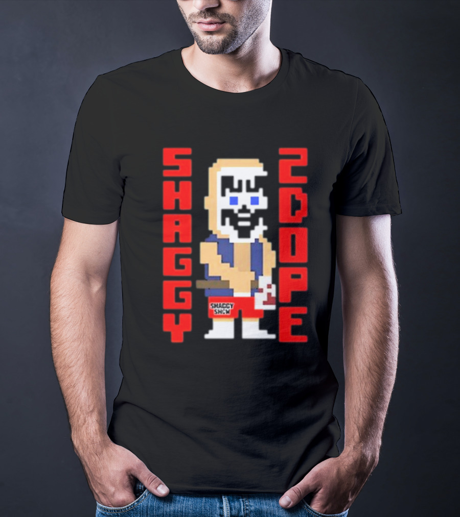 Shaggy 2 Dope Retro Pixel Art From The Shaggy Show Video-game T-Shirt