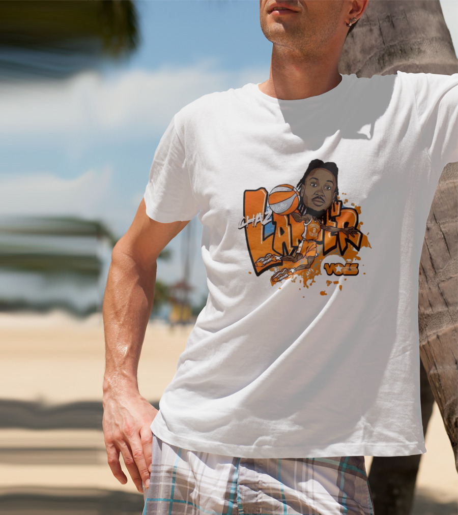 Chaz Lanier Tennessee Vols Basketball Caricature NCAA Volunteers T-Shirt