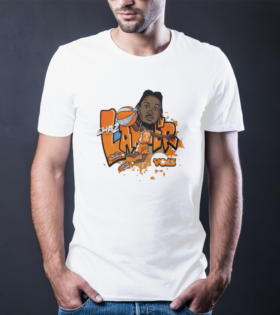 Chaz Lanier Tennessee Vols Basketball Caricature NCAA Volunteers T-Shirt
