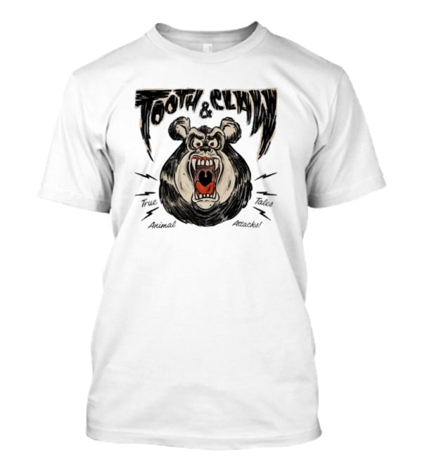 Tooth And Claw True Animal Tales Attacks Fierce Bear T-Shirt