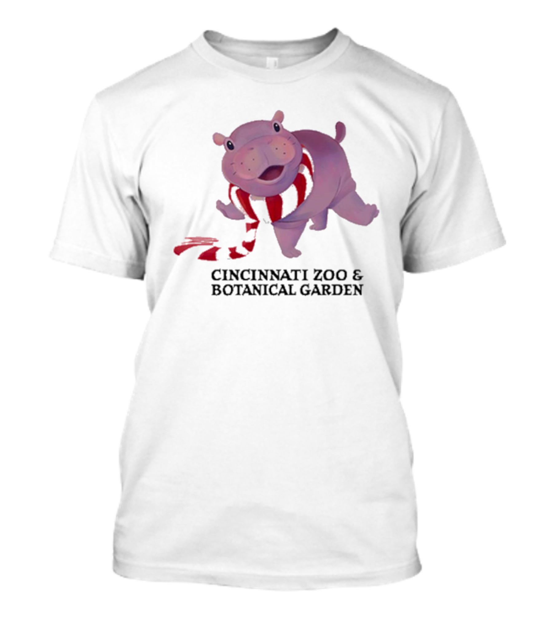 Cincinnati Zoo And Botanical Garden Holiday Scarf Fiona T-Shirt