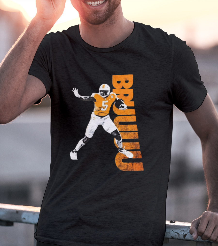 Bruuuu Tennessee Vols 5 Bru Mccoy NCAA Football Iconic T-Shirt