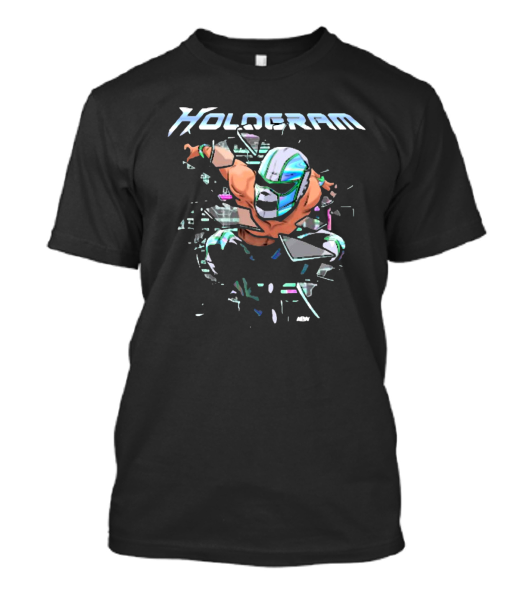 Hologram AEW Wrestler Leaping Through Portal T-Shirt