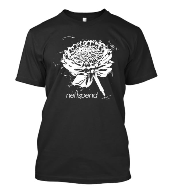 Nettspend Black And White Flower Artwork BAFK T-Shirt