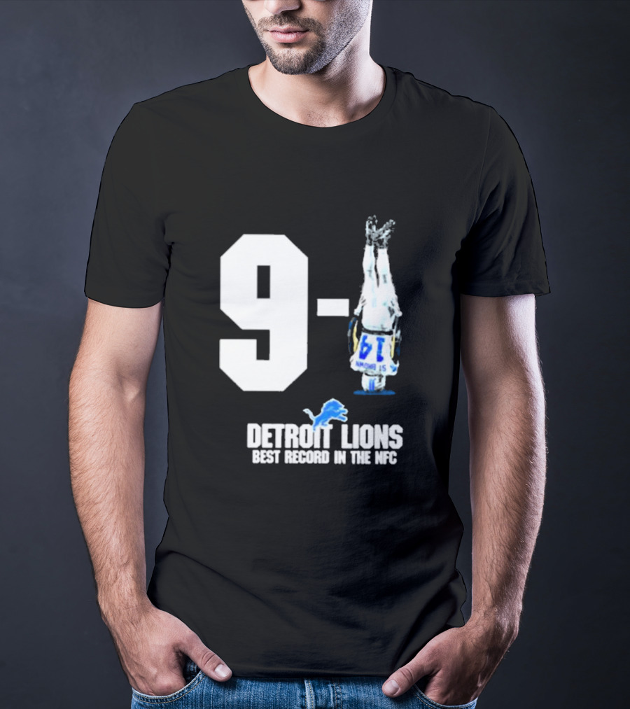 Onepride 9 1 Detroit Lions Best Record In The NFC T-Shirt