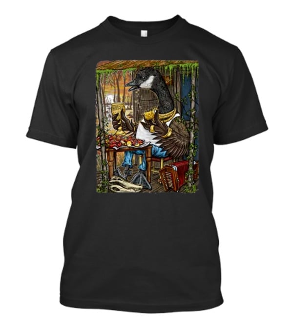 Lil Goosie Wine Toast In Rustic Cabin With Accordion T-Shirt