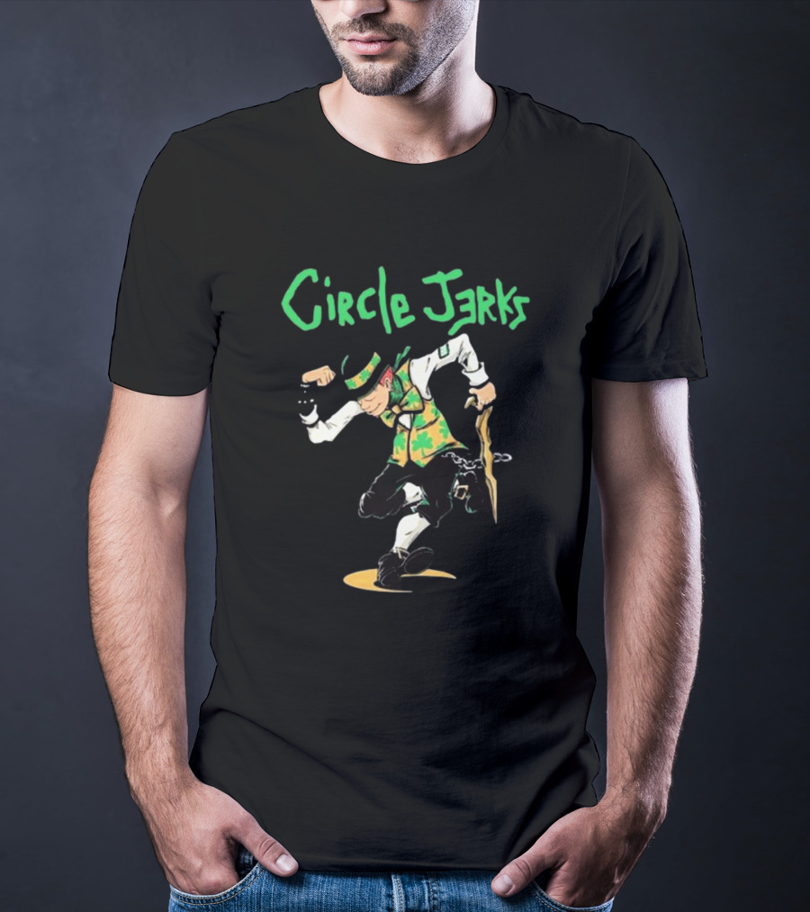 Circle Jerks Band Boston 24 Dance Leprechaun T-Shirt