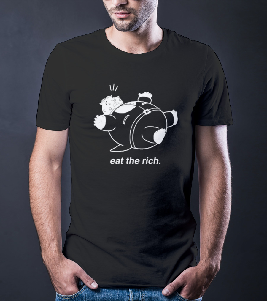 Eat The Rich Cartoon Character Noah Adams T-Shirt