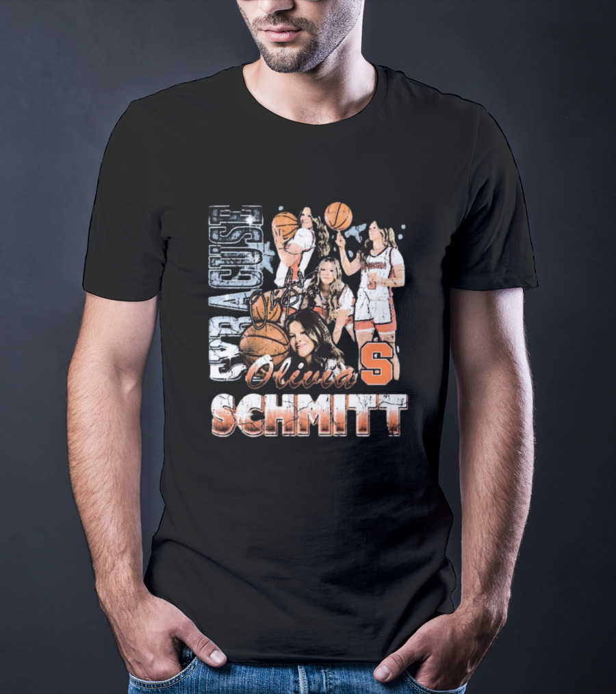 Olivia Schmitt Syracuse Basketball Signature 90s T-Shirt