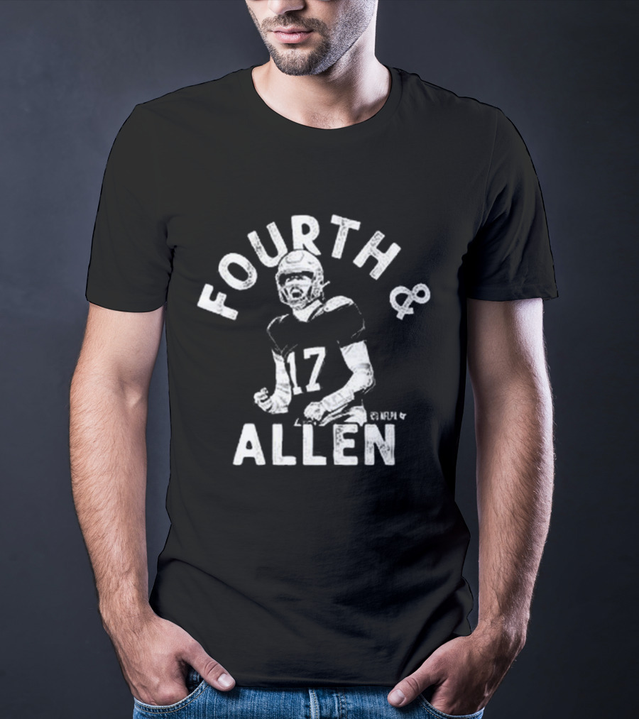 Josh Allen Fourth And Allen NFL Buffalo Bills Number 17 T-Shirt