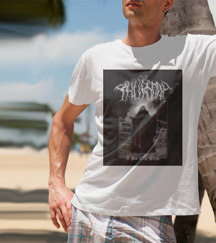 Thursday A Hole In The World Mysterious Cloaked Figure In Cemetery T-Shirt
