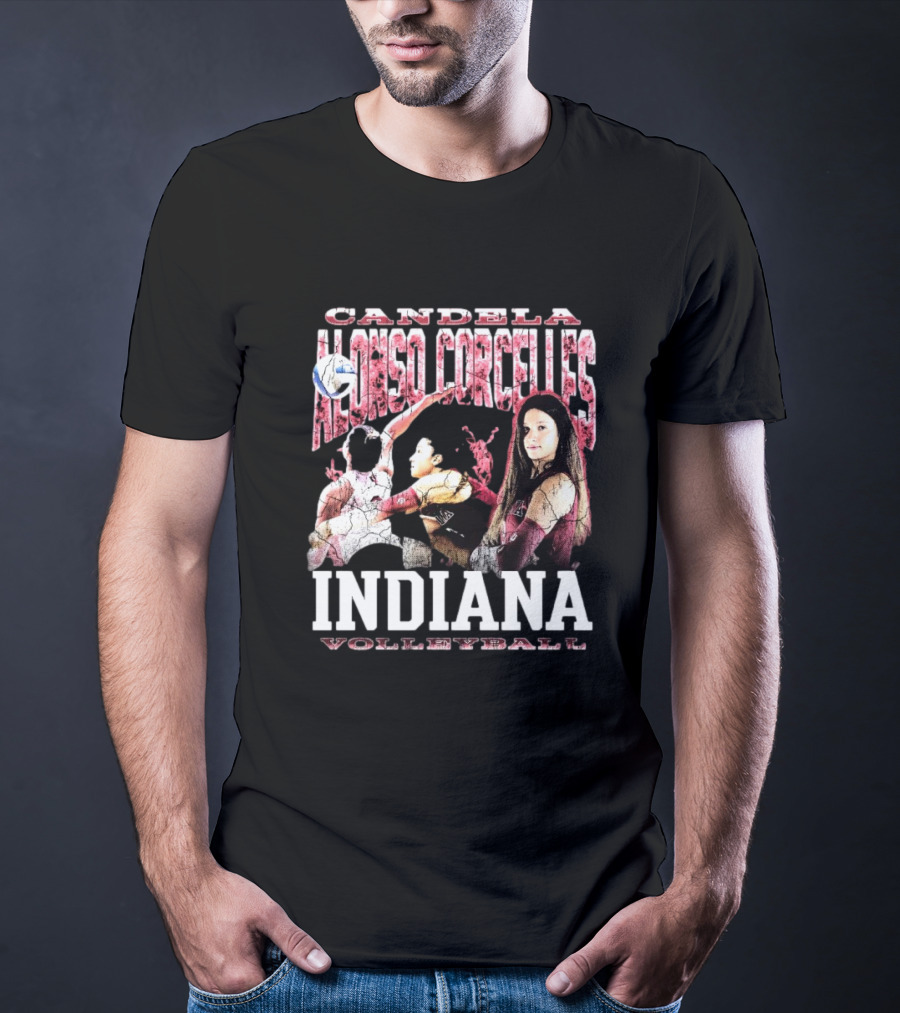 Candela Alonso Corcelles Indiana Volleyball 90s Iconic Hoosiers T-Shirt