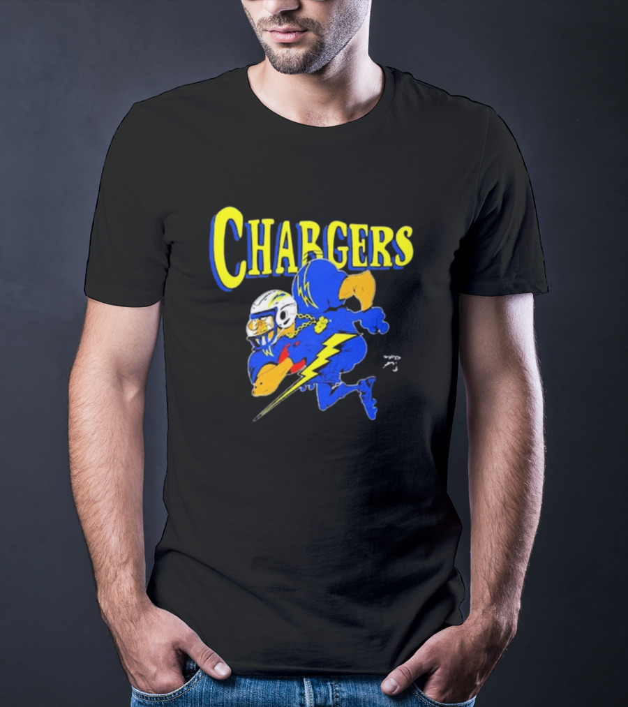 Los Angeles Chargers Crenshaw Skate Club Mascot Football Cartoon Character T-Shirt