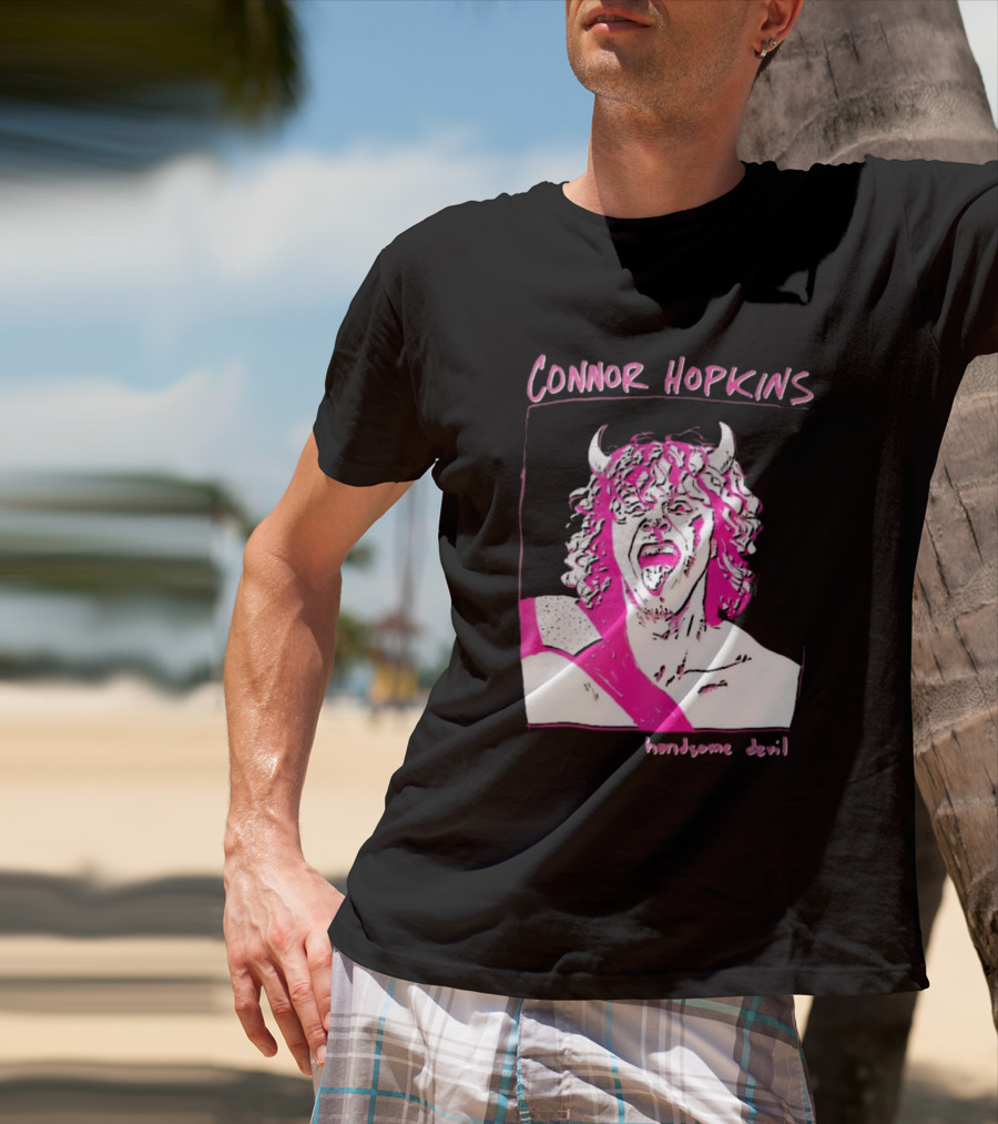 Connor Hopkins Handsome Devil Pink Horned T-Shirt
