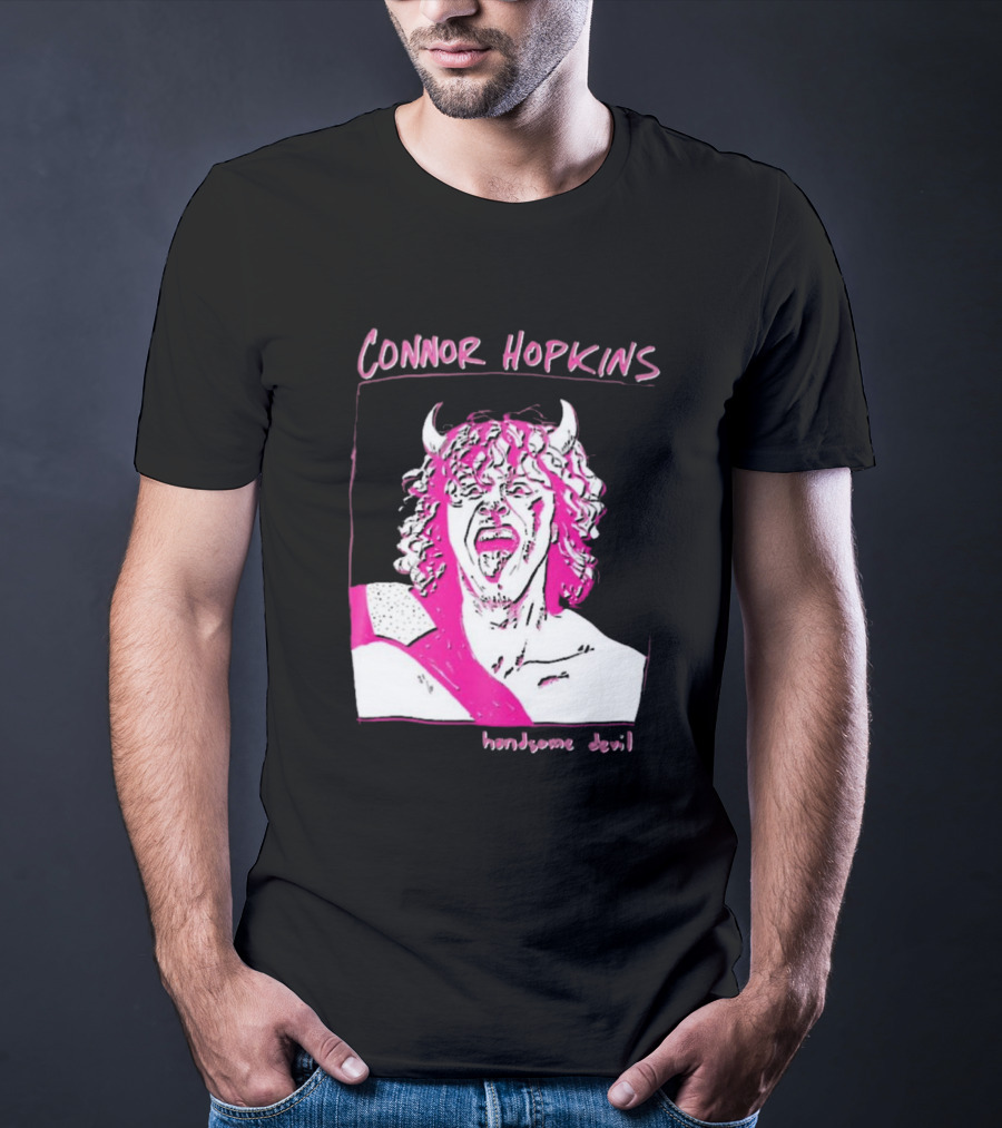 Connor Hopkins Handsome Devil Pink Horned T-Shirt