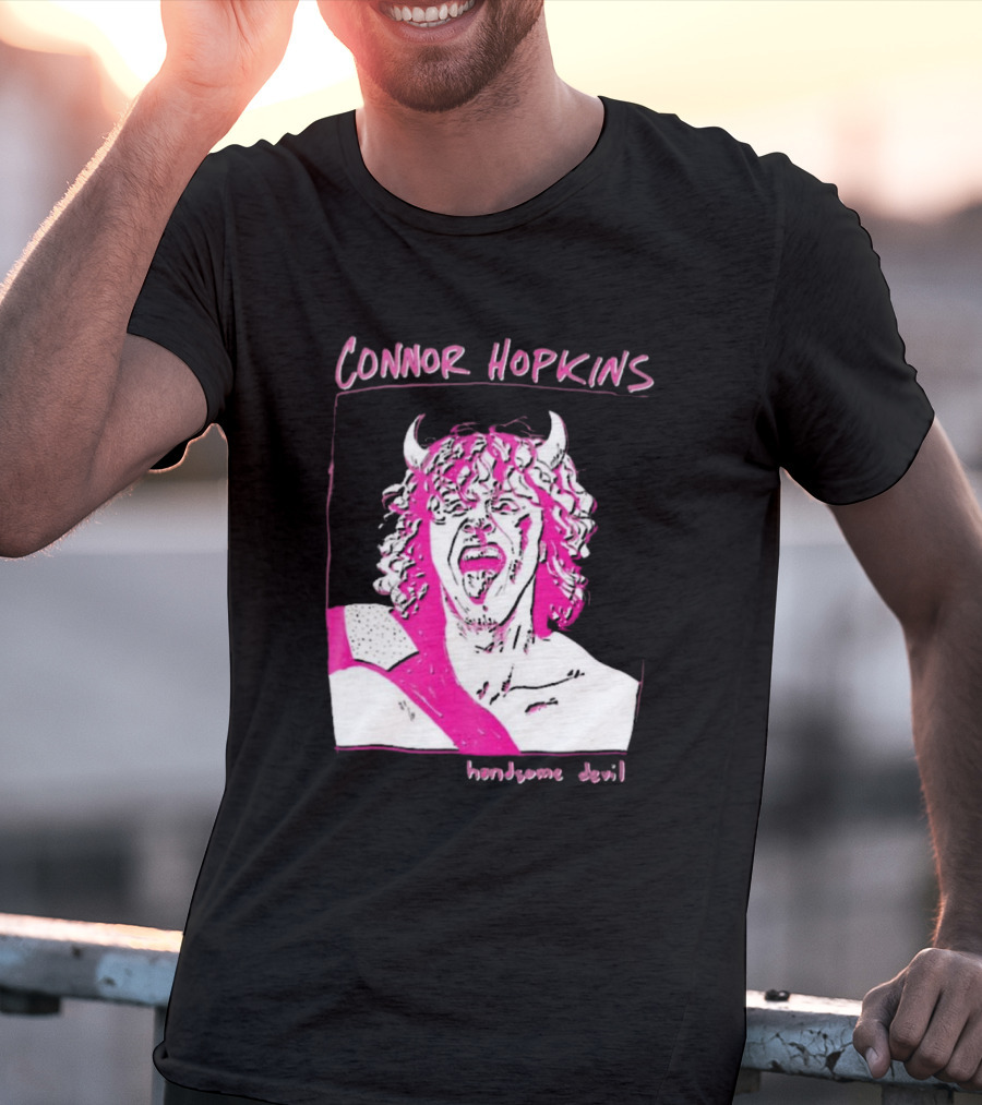 Connor Hopkins Handsome Devil Pink Horned T-Shirt