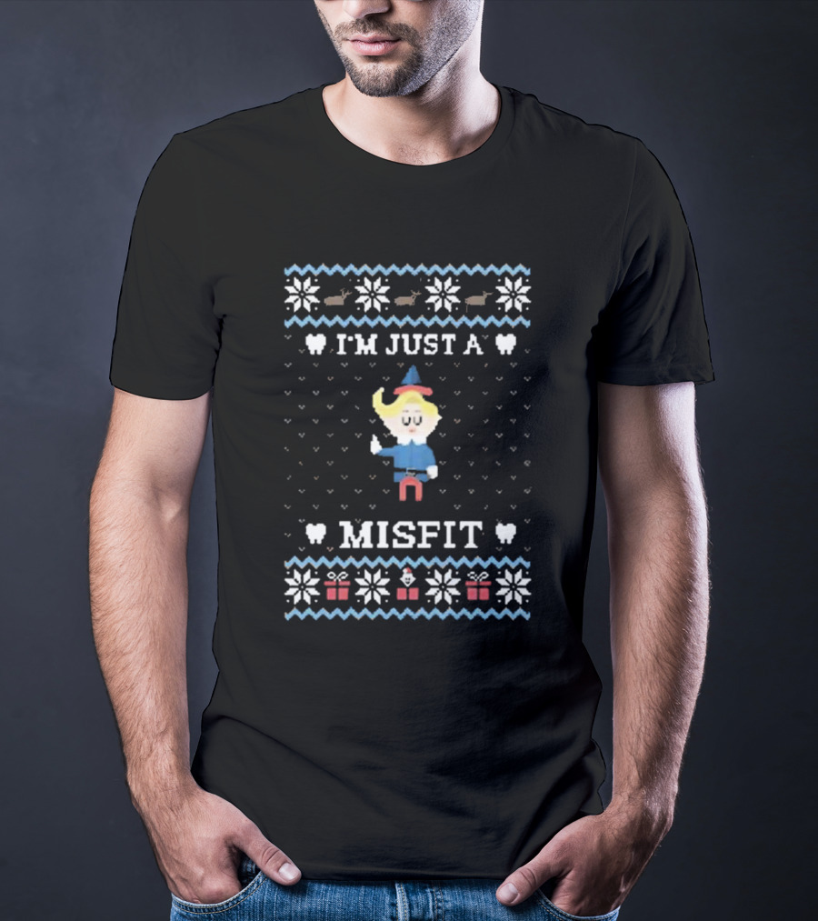 I'm Just A Misfit Ugly Christmas Sweater T-Shirt