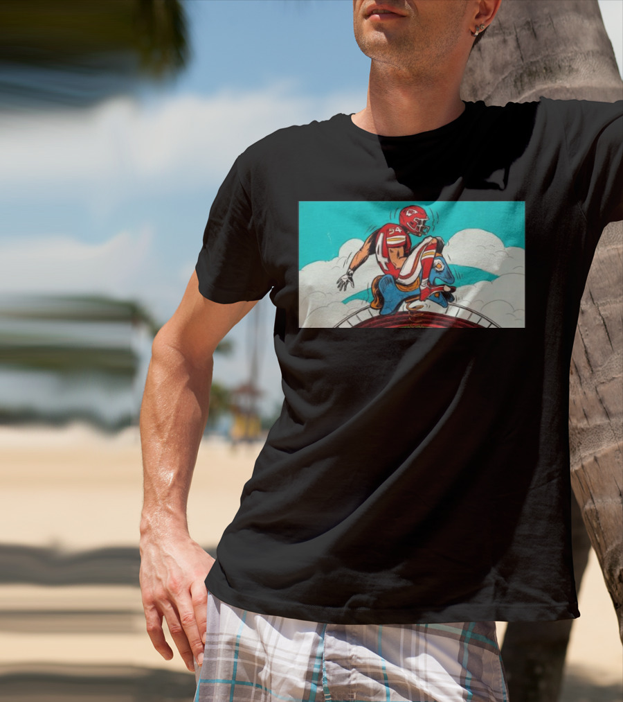 Kansas City Chiefs Vs. Denver Broncos Game-Day Matchup Sky Battle T-Shirt