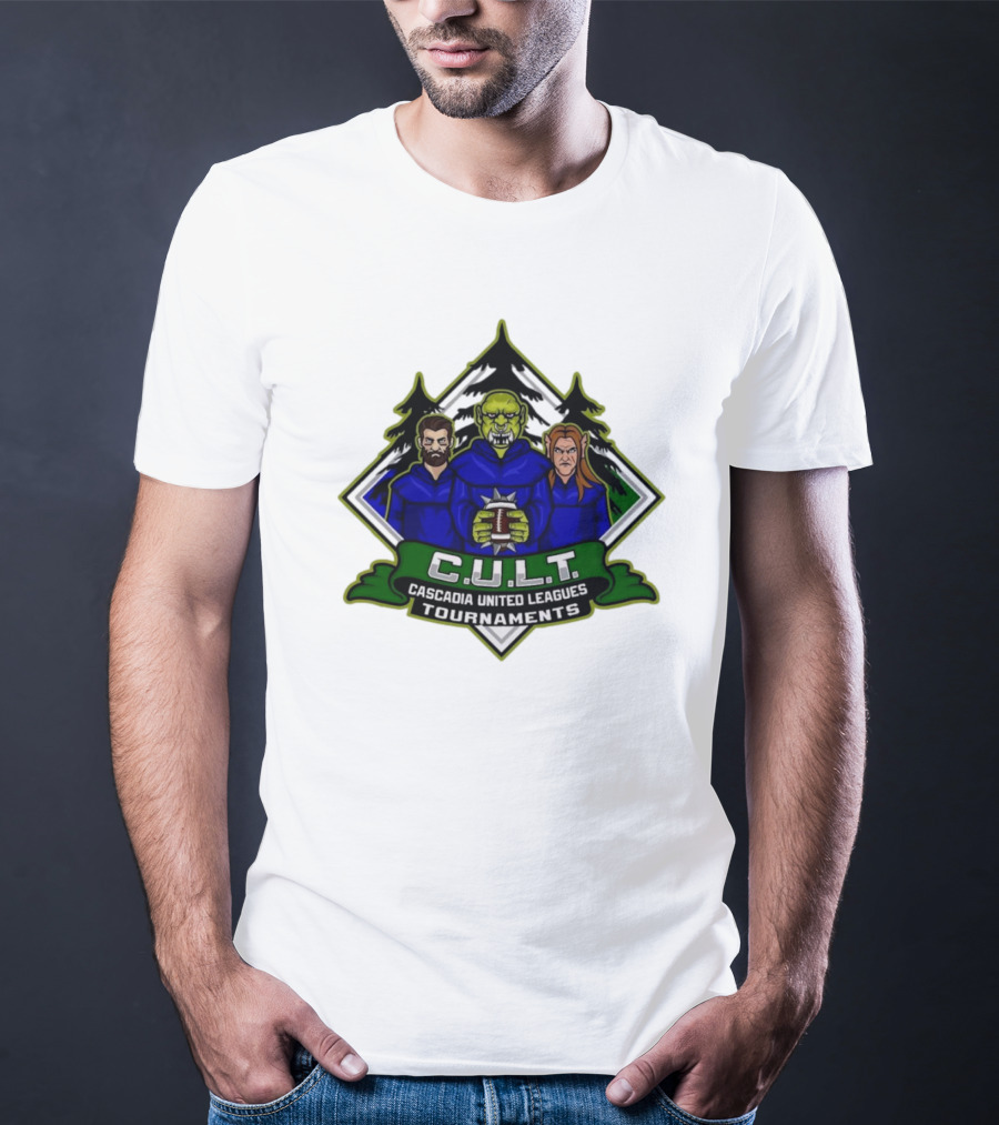 CULT Cascadia United Leagues Tournaments Blood Bowl Green Orc Iconic T-Shirt