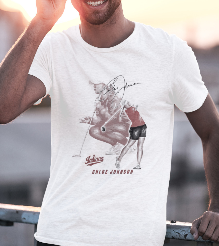 Chloe Johnson Indiana Golf Signature With Dynamic Player T-Shirt