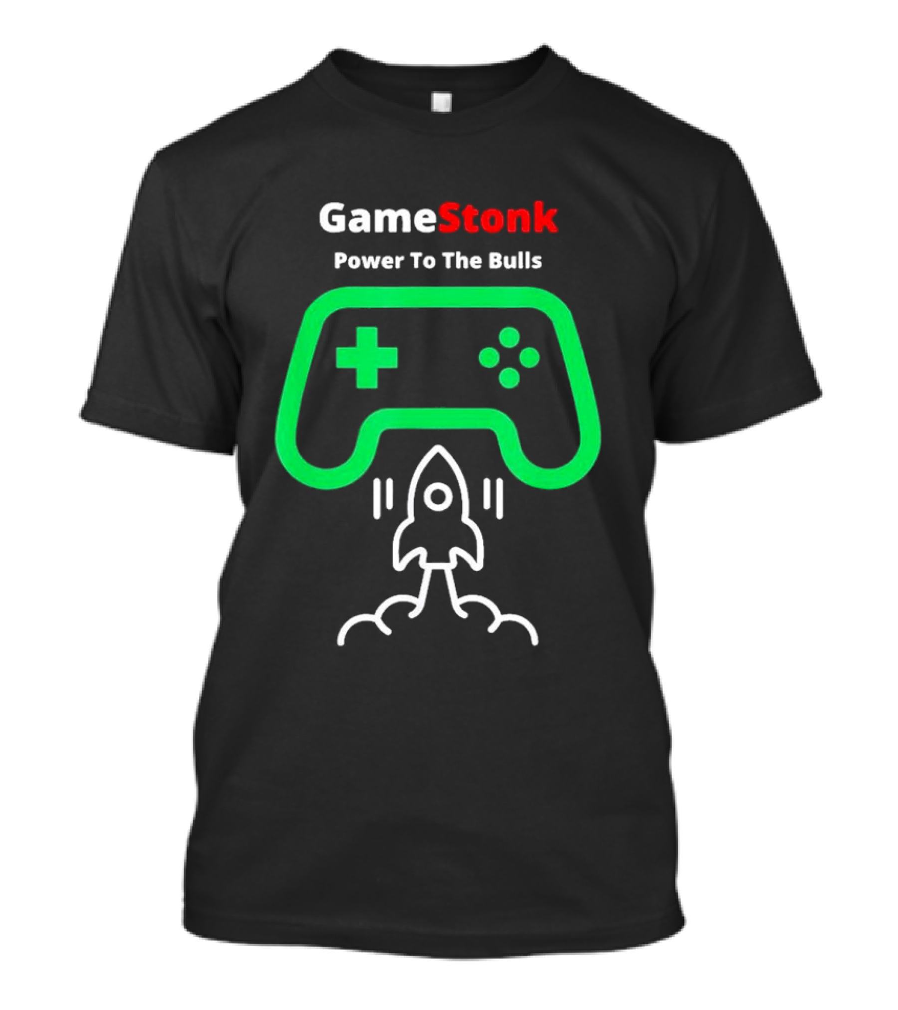 GameStonk Power To The Bulls Hedge Fund Destroyer Wall Street Bets Rocket Controller Classic T-Shirt