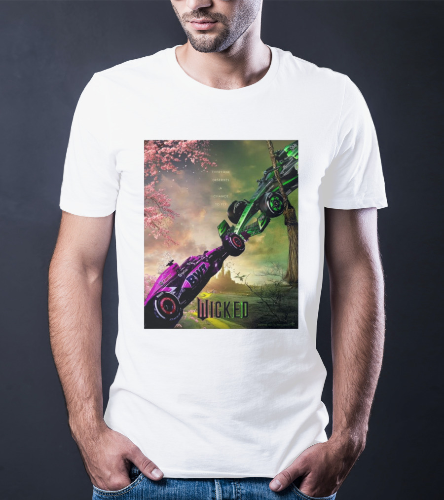 Wicked Everyone Deserves A Chance To Fly Racing Cars Vertical Sky Forest T-Shirt