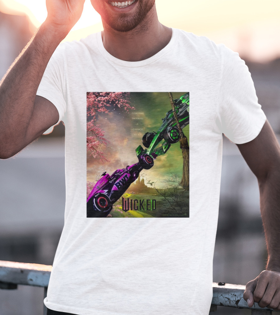 Wicked Everyone Deserves A Chance To Fly Racing Cars Vertical Sky Forest T-Shirt