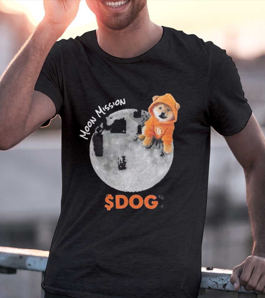 Moon Mission $DOG Dogecoin Bitcoin Shiba Inu T-Shirt