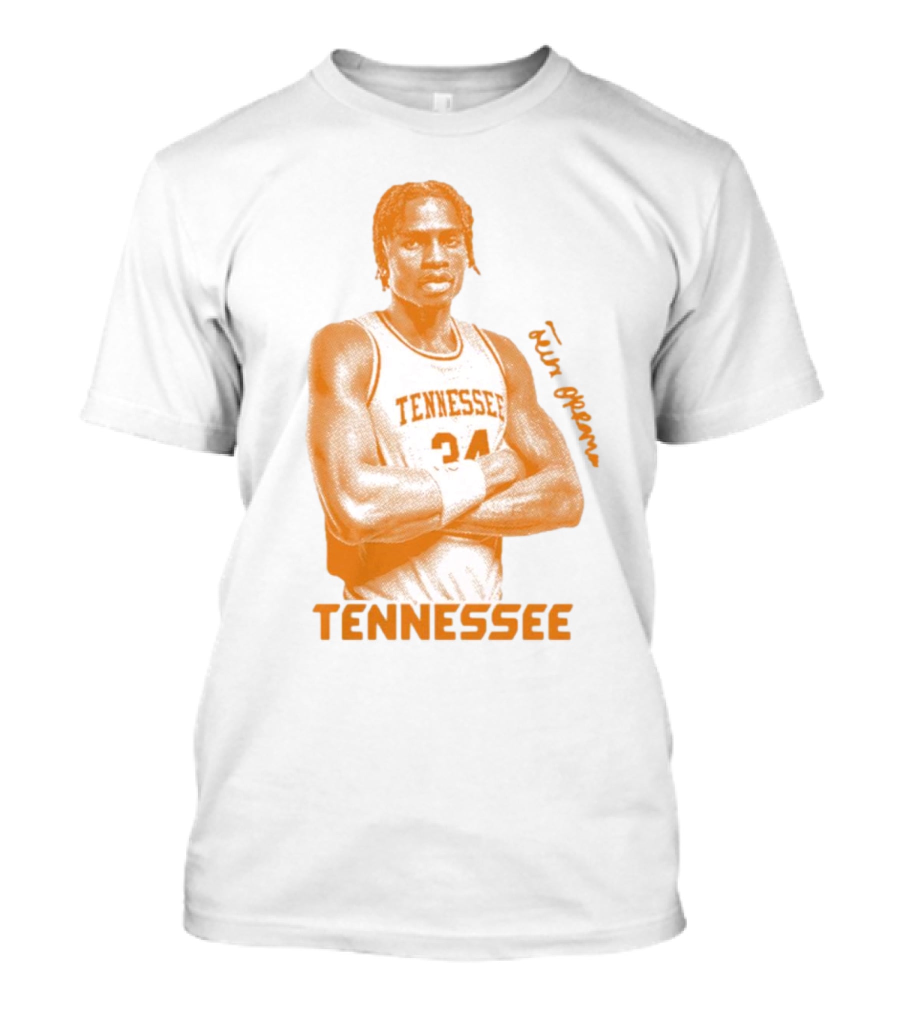 Felix Okpara Tennessee Basketball 34 Signature T-Shirt