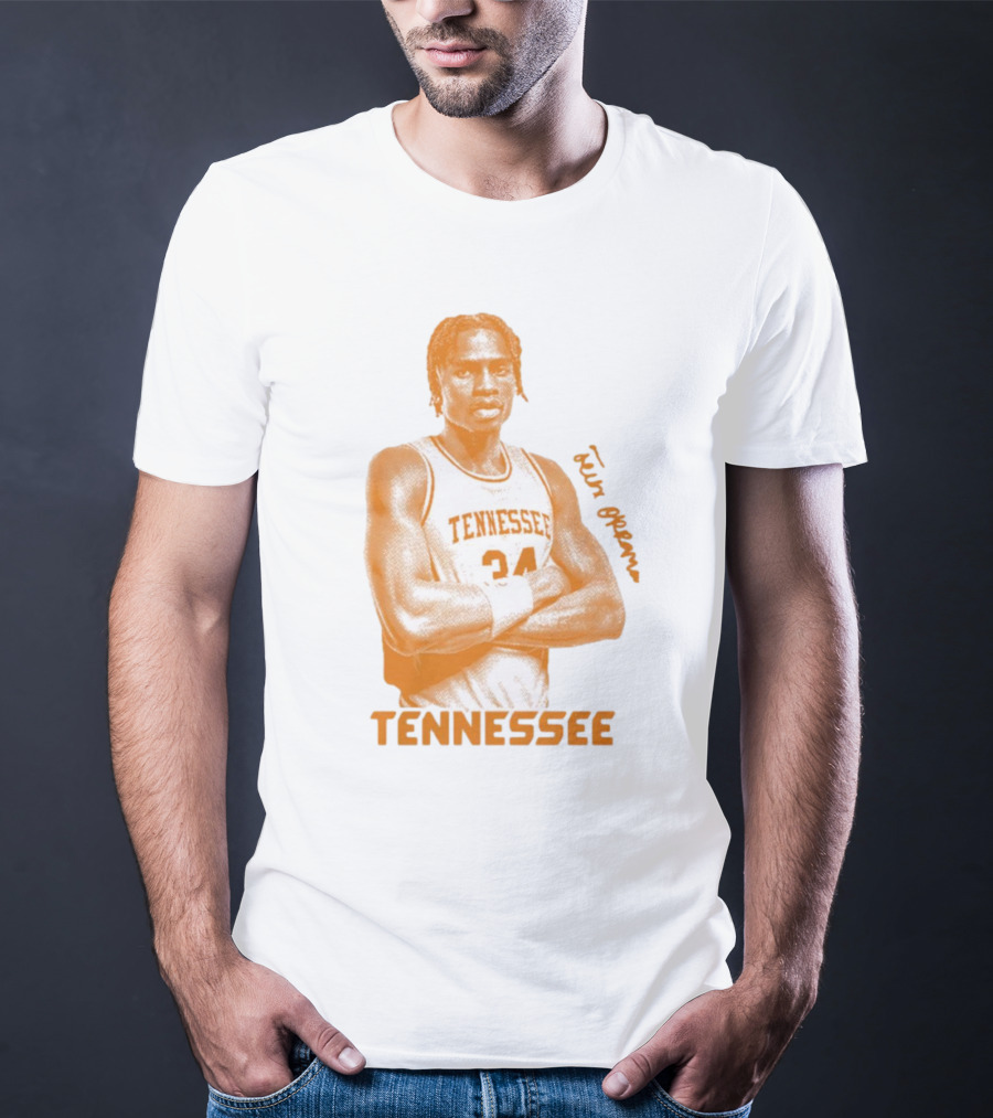 Felix Okpara Tennessee Basketball 34 Signature T-Shirt
