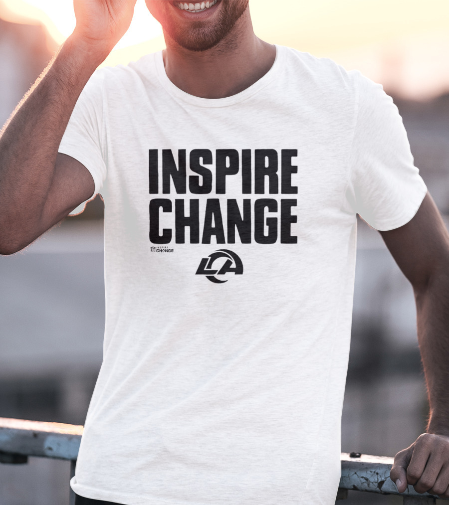 Los Angeles Rams Inspire Change LA Logo NFL T-Shirt