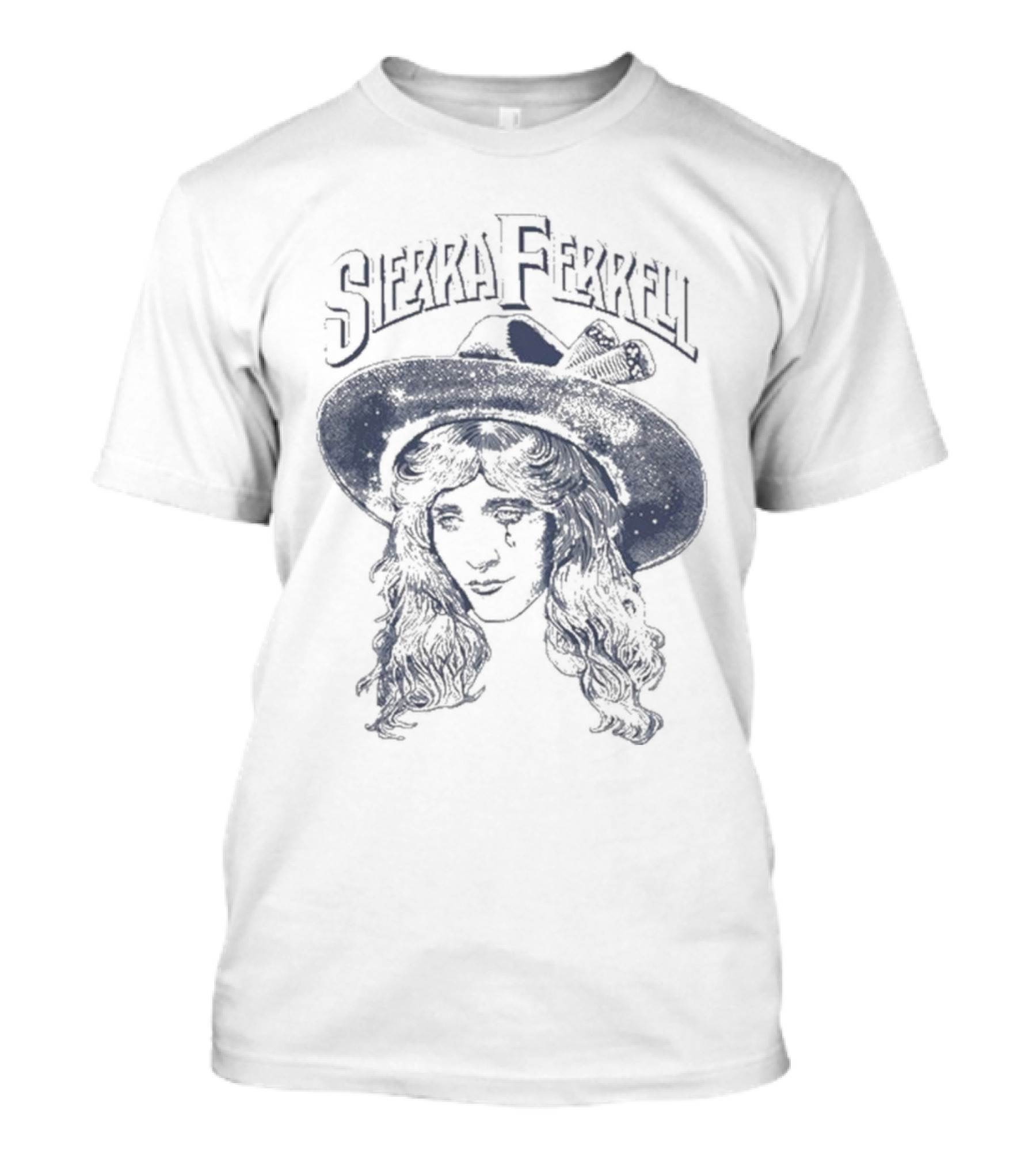 Sierra Ferrell Floating Head With Hat And Long Hair T-Shirt