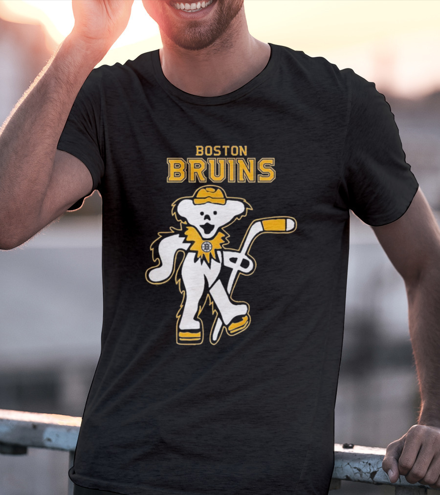 Boston Bruins Grateful Dead Dancing Bear T-Shirt