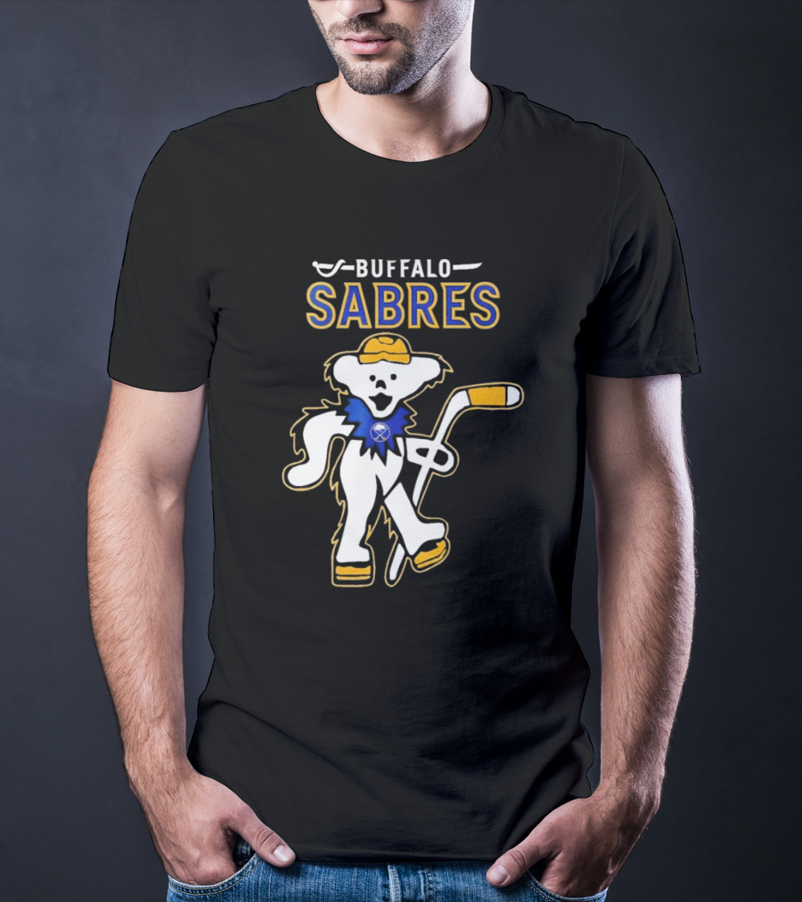 Buffalo Sabres Grateful Dead Dancing Bear Hockey T-Shirt